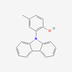 2-(9H-Carbazol-9-yl)-4-methylphenol chemical structure (CAS 620987-78-2)