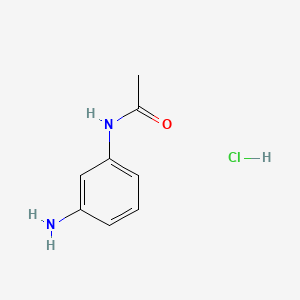 N-(3-Aminophenyl)acetamide hydrochloride chemical structure (CAS 621-35-2)