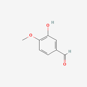3-Hydroxy-4-Methoxybenzaldehyde chemical structure (CAS 621-59-0)