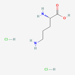 (S)-2,5-Diaminopentanoic acid dihydrochloride chemical structure (CAS 6211-16-1)