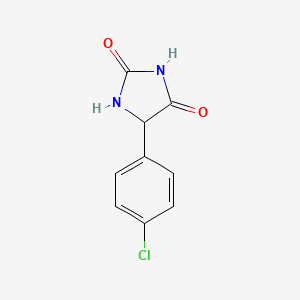 5-(4-Chlorophenyl)imidazolidine-2,4-dione chemical structure (CAS 6212-32-4)