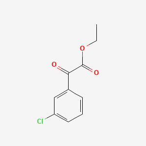 Ethyl 2-(3-chlorophenyl)-2-oxoacetate chemical structure (CAS 62123-73-3)