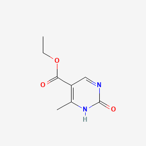Ethyl 2-hydroxy-4-methylpyrimidine-5-carboxylate chemical structure (CAS 6214-64-8)