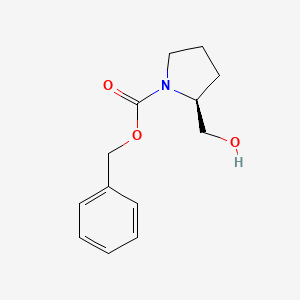 Benzyl (S)-2-(hydroxymethyl)pyrrolidine-1-carboxylate chemical structure (CAS 6216-63-3)