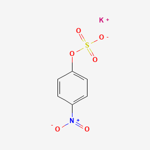 Potassium 4-nitrophenyl sulfate chemical structure (CAS 6217-68-1)