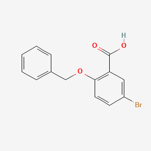 2-(Benzyloxy)-5-bromobenzoic acid chemical structure (CAS 62176-31-2)