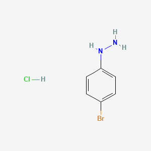 (4-Bromophenyl)hydrazine hydrochloride chemical structure (CAS 622-88-8)