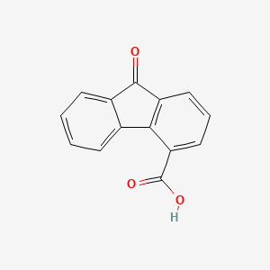 9-Oxo-9H-fluorene-4-carboxylic acid chemical structure (CAS 6223-83-2)