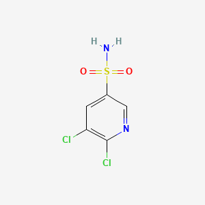 5,6-Dichloropyridine-3-sulfonamide chemical structure (CAS 622339-80-4)