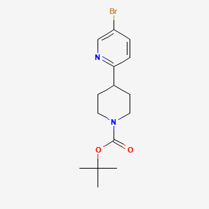 tert-Butyl 4-(5-bromopyridin-2-yl)piperidine-1-carboxylate chemical structure (CAS 622387-27-3)