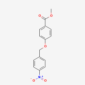Methyl 4-((4-nitrobenzyl)oxy)benzoate chemical structure (CAS 62290-45-3)