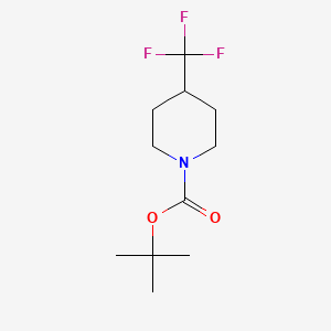 tert-Butyl 4-(trifluoromethyl)piperidine-1-carboxylate chemical structure (CAS 623165-99-1)