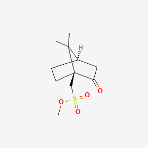 Methyl ((1S,4R)-7,7-dimethyl-2-oxobicyclo[2.2.1]heptan-1-yl)methanesulfonate chemical structure (CAS 62319-13-5)