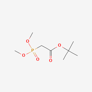 tert-Butyl 2-(dimethoxyphosphoryl)acetate chemical structure (CAS 62327-21-3)