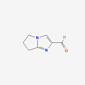 6,7-Dihydro-5H-pyrrolo[1,2-a]imidazole-2-carbaldehyde chemical structure (CAS 623564-38-5)