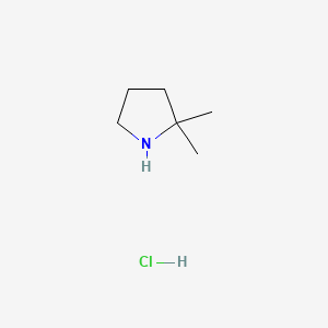 2,2-Dimethylpyrrolidine hydrochloride chemical structure (CAS 623580-01-8)
