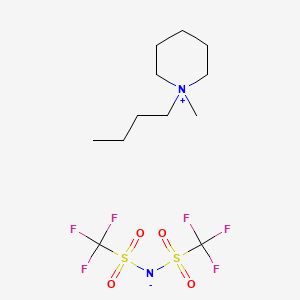 N-butyl-N-methyl-piperidinium bis((trifluoromethyl)sulfonyl)imide chemical structure (CAS 623580-02-9)