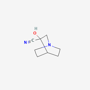 3-Hydroxyquinuclidine-3-carbonitrile chemical structure (CAS 6238-30-8)