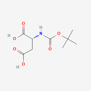 N-Boc-D-aspartic Acid chemical structure (CAS 62396-48-9)