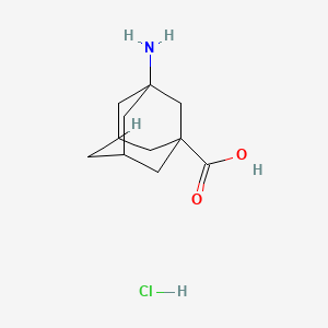 3-Aminoadamantane-1-carboxylic acid hydrochloride chemical structure (CAS 6240-01-3)