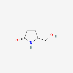 5-(Hydroxymethyl)pyrrolidin-2-one chemical structure (CAS 62400-75-3)