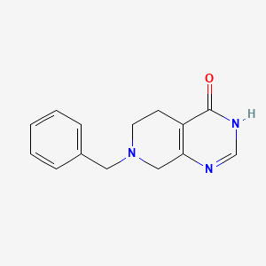7-Benzyl-5,6,7,8-tetrahydropyrido[3,4-d]pyrimidin-4(3H)-one chemical structure (CAS 62458-96-2)