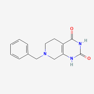 7-Benzyl-5,6,7,8-tetrahydropyrido[3,4-d]pyrimidine-2,4(1H,3H)-dione chemical structure (CAS 62459-02-3)