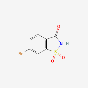 6-Bromobenzo[d]isothiazol-3(2H)-one 1,1-dioxide chemical structure (CAS 62473-92-1)