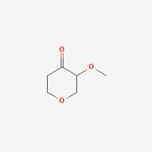 3-Methoxydihydro-2H-pyran-4(3H)-one chemical structure (CAS 624734-17-4)