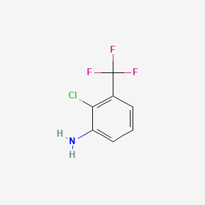 2-Chloro-3-(trifluoromethyl)aniline chemical structure (CAS 62476-58-8)