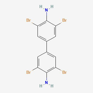 3,3',5,5'-Tetrabromo-[1,1'-biphenyl]-4,4'-diamine chemical structure (CAS 62477-23-0)