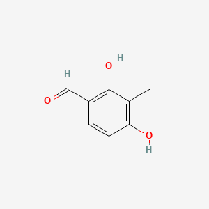 2,4-Dihydroxy-3-methylbenzaldehyde chemical structure (CAS 6248-20-0)