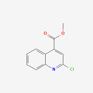 Methyl 2-chloroquinoline-4-carboxylate chemical structure (CAS 62482-26-2)