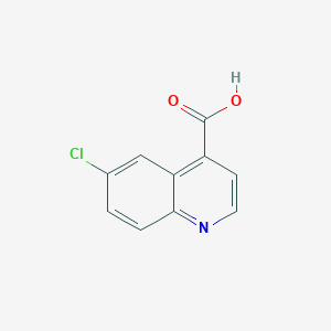 6-Chloroquinoline-4-carboxylic acid chemical structure (CAS 62482-29-5)