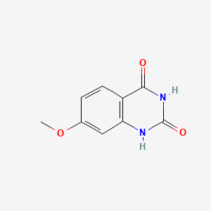 7-Methoxyquinazoline-2,4-diol chemical structure (CAS 62484-12-2)