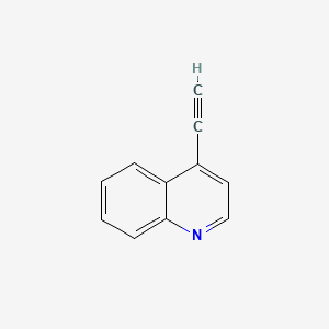 4-Ethynylquinoline chemical structure (CAS 62484-52-0)