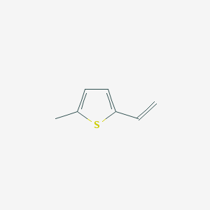 2-Methyl-5-vinylthiophene chemical structure (CAS 62485-03-4)