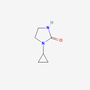 1-Cyclopropylimidazolidin-2-one chemical structure (CAS 62491-84-3)