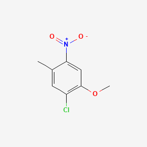 1-Chloro-2-methoxy-5-methyl-4-nitrobenzene chemical structure (CAS 62492-41-5)