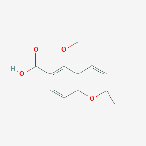 5-Methoxy-2,2-dimethyl-2H-chromene-6-carboxylic acid chemical structure (CAS 62499-04-1)