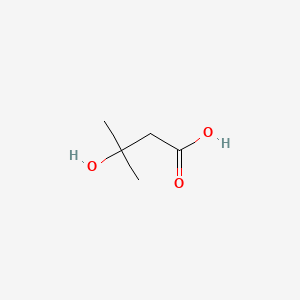 3-Hydroxy-3-methylbutanoic acid chemical structure (CAS 625-08-1)