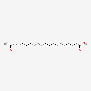 Nonadecanedioic acid chemical structure (CAS 6250-70-0)