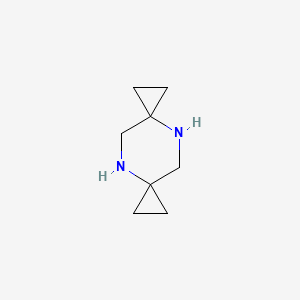 4,9-Diazadispiro[2.2.2.2]decane chemical structure (CAS 62509-93-7)