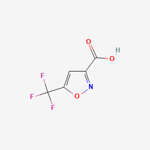 5-(Trifluoromethyl)isoxazole-3-carboxylic acid chemical structure (CAS 625120-14-1)