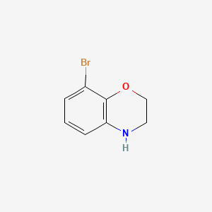 8-Bromo-3,4-dihydro-2H-benzo[b][1,4]oxazine chemical structure (CAS 625394-65-2)