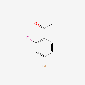 1-(4-Bromo-2-fluorophenyl)ethanone chemical structure (CAS 625446-22-2)