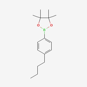 2-(4-Butylphenyl)-4,4,5,5-tetramethyl-1,3,2-dioxaborolane chemical structure (CAS 625458-85-7)