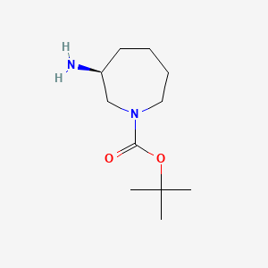 (S)-tert-Butyl 3-aminoazepane-1-carboxylate chemical structure (CAS 625471-04-7)