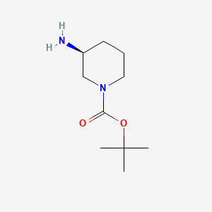 (S)-tert-Butyl 3-aminopiperidine-1-carboxylate chemical structure (CAS 625471-18-3)