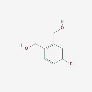 (4-Fluoro-1,2-phenylene)dimethanol chemical structure (CAS 62558-08-1)